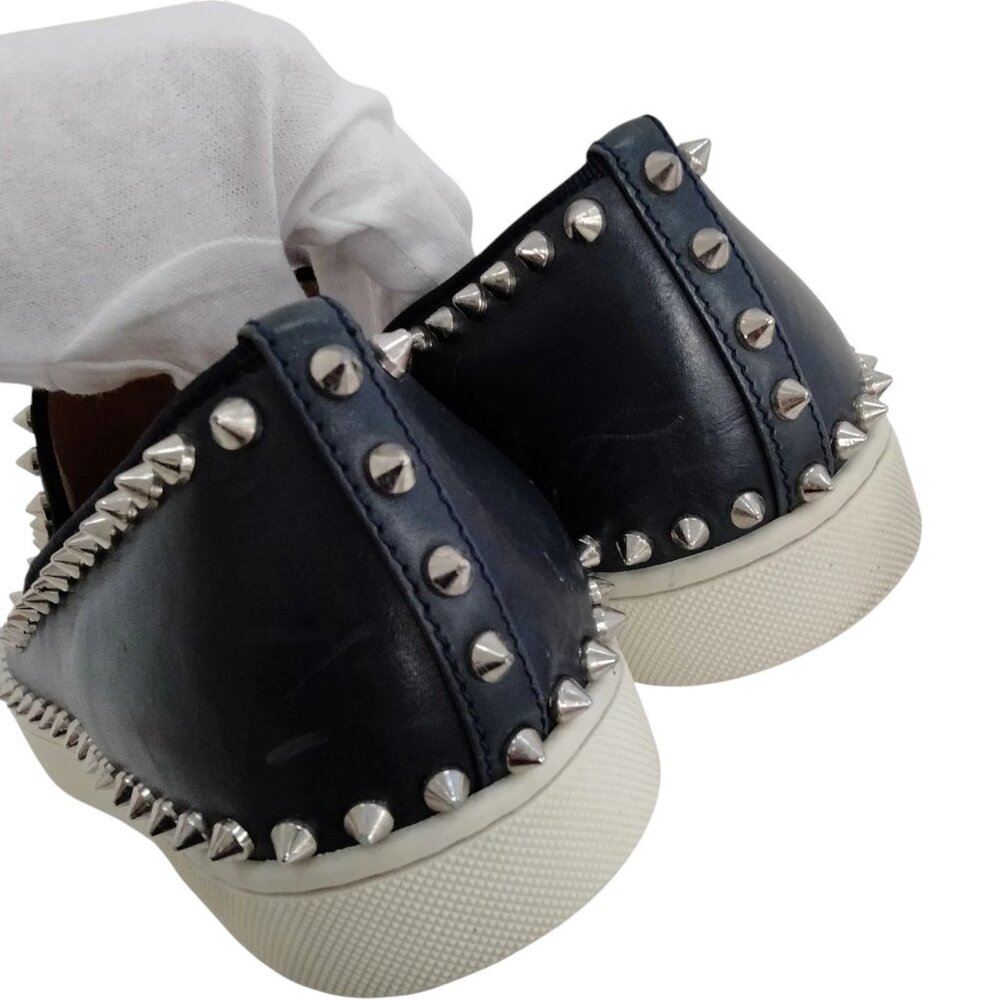 (L3) Christian Louboutin Shoe Black Leather - Picture 5 of 8
